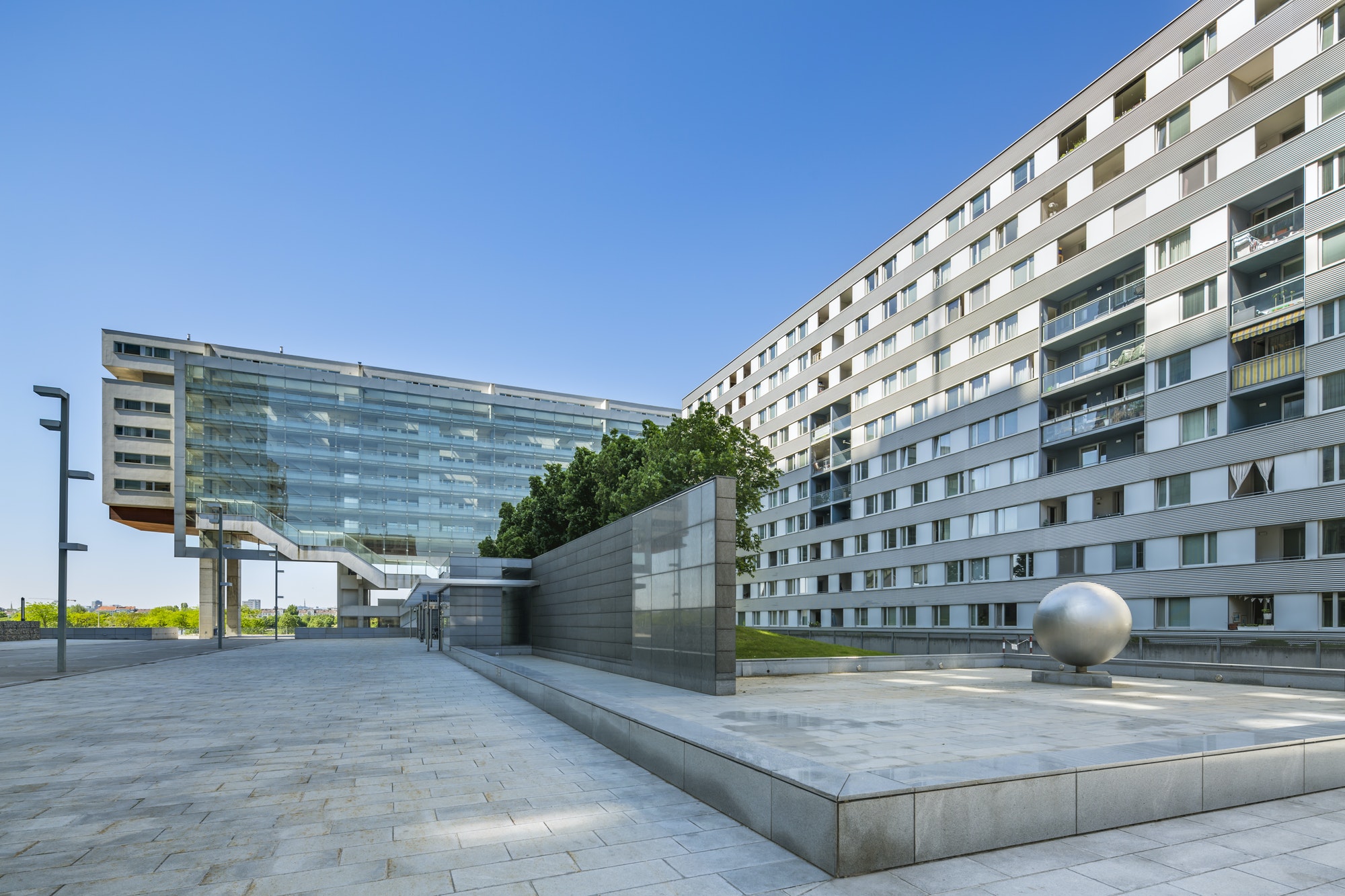 donau city office buildings in vienna austria